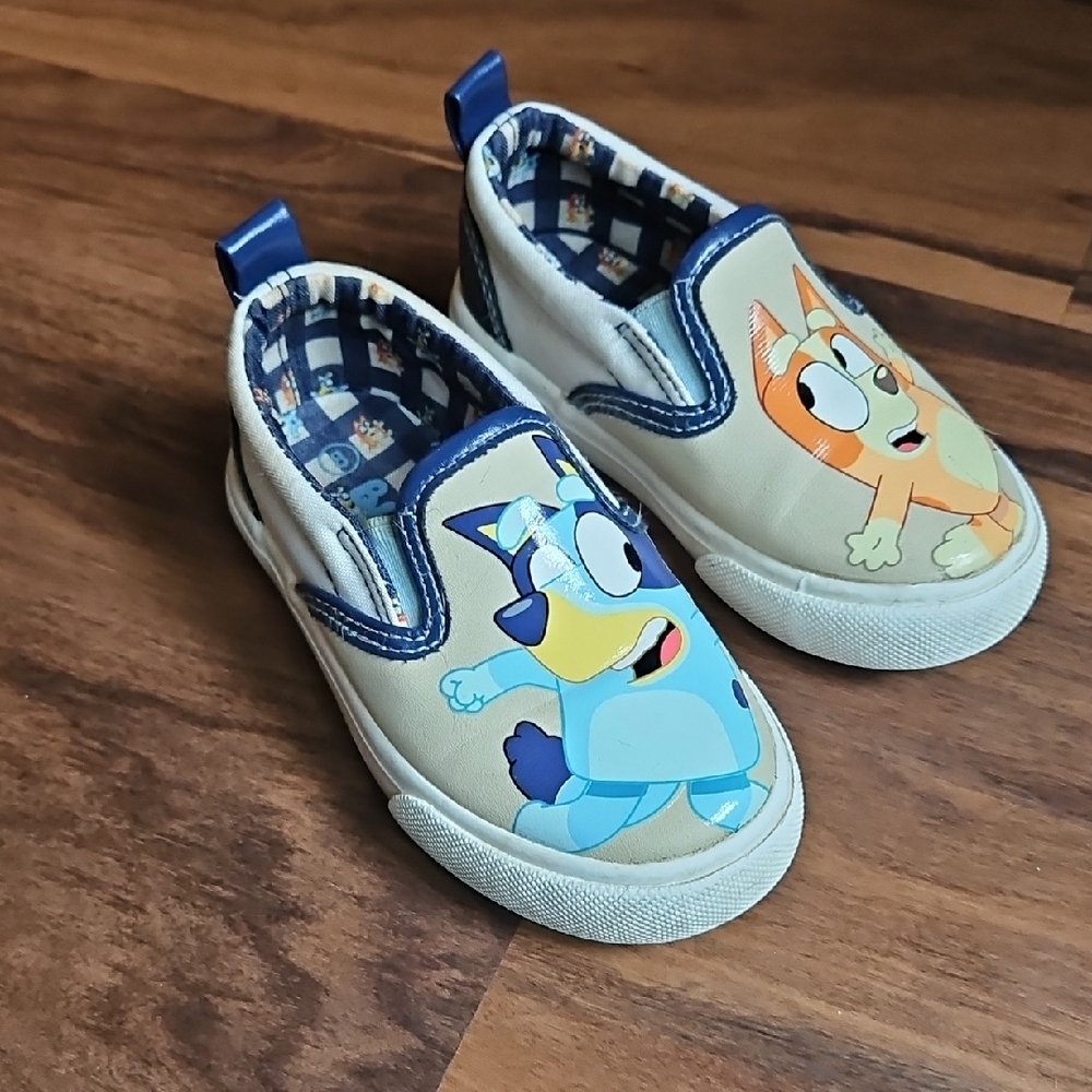 Bluey Slip-On Shoes - Blue and Orange